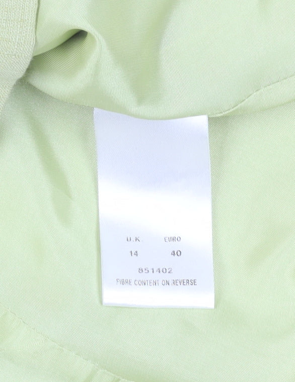 Kaliko Women's Green Blazer, Size 14, Shawl Collar, Lined