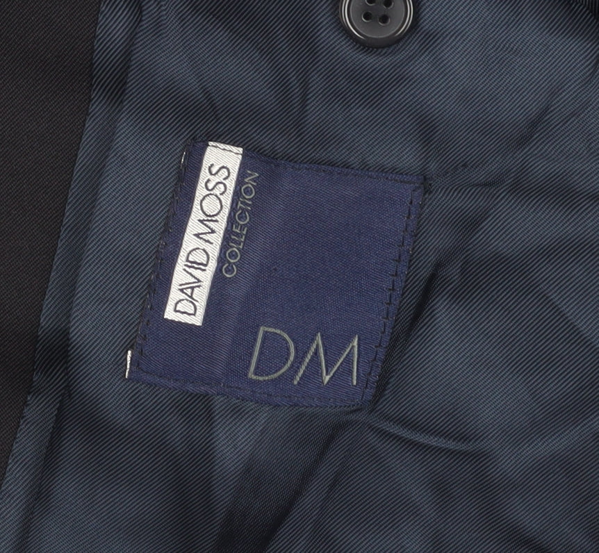 Mens UK Size 40 David Moss Regular Black Suit Jacket