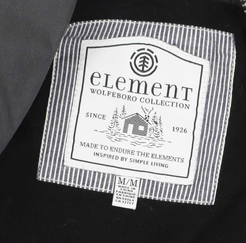 Unisex Adults UK Size M Element Grey Parka Coat