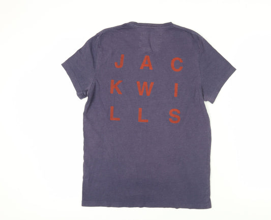 Jack Wills Men's Blue Crew Neck T-Shirt S