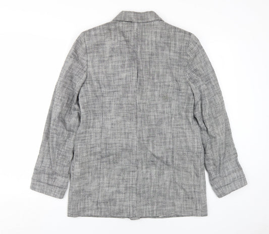 Womens UK Size 10 Topshop Grey Basic Jacket