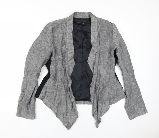 Womens UK Size L Zara Grey Basic Jacket