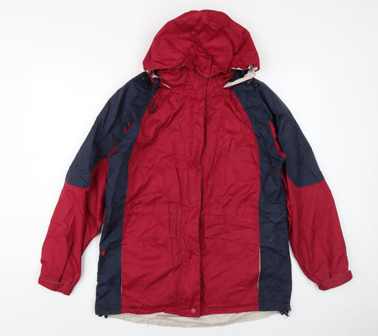 Womens UK Size 14 Peter Storm Red Parka Coat