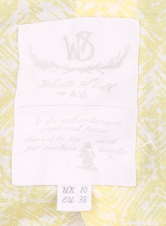 Women's Green Cotton Blazer Jacket Size 10 Casual Spring