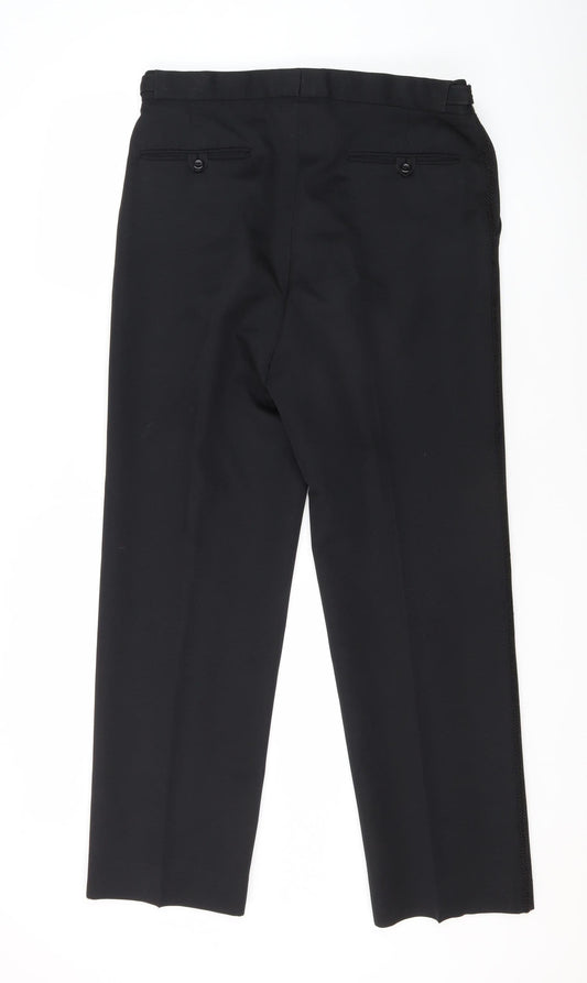 Lambourne Men's Black Dress Pants, Size 32, Formal