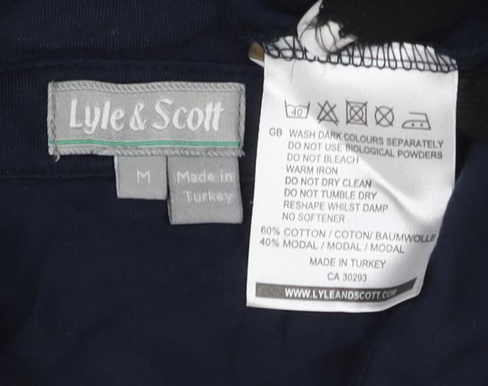 Leaf & Scott Unisex Blue Polo Shirt Medium