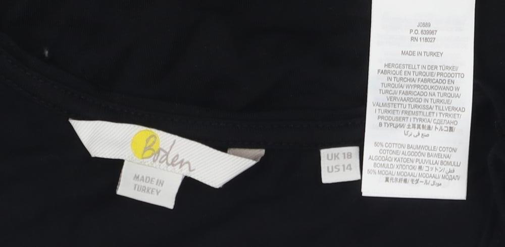 Womens UK Size 18 Yessica Black Basic Tank