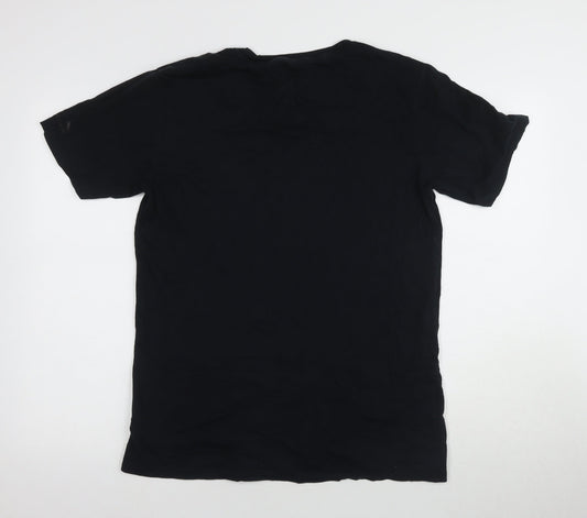 Puma Men's Black M Cotton Crew Neck T-Shirt