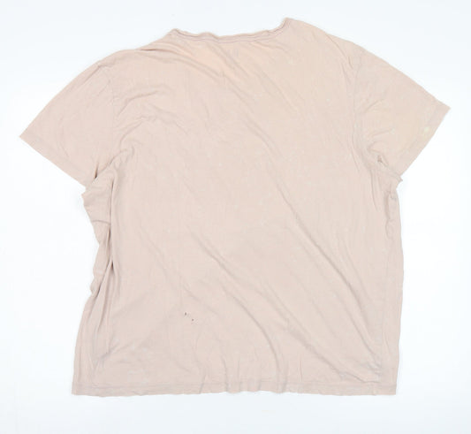 GAP Unisex Adults Beige XL Basic T-Shirt
