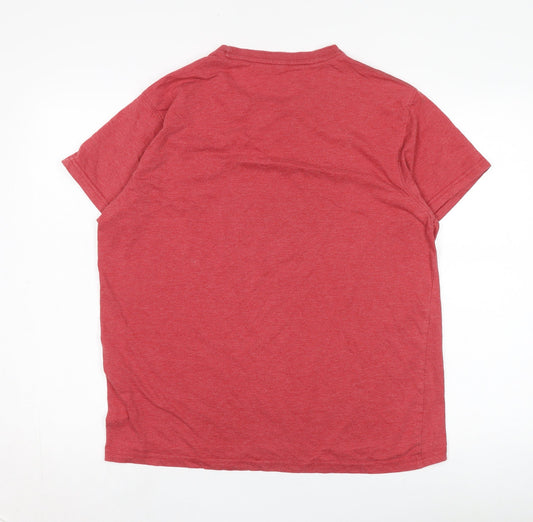 Trespass Men's Red Graphic Travel T-Shirt, Size M