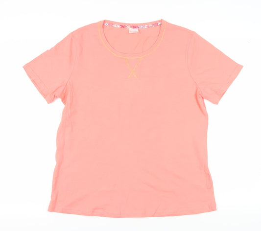 Womens UK Size M Damart Pink Basic T-Shirt