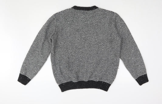 Next Men's Black V-Neck Pullover Jumper M