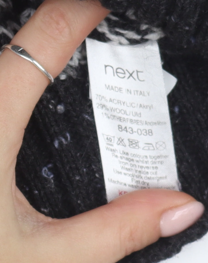 Next Men's Black V-Neck Pullover Jumper M