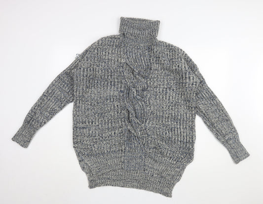 Womens UK Size L QED London Grey Pullover Jumper