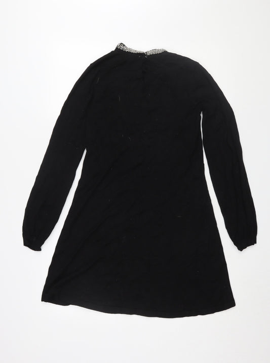 Warehouse Women's Black Shift Dress Size 12 Party