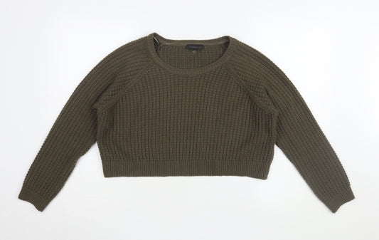 Womens UK Size 10 Topshop Green Jumper Jumper