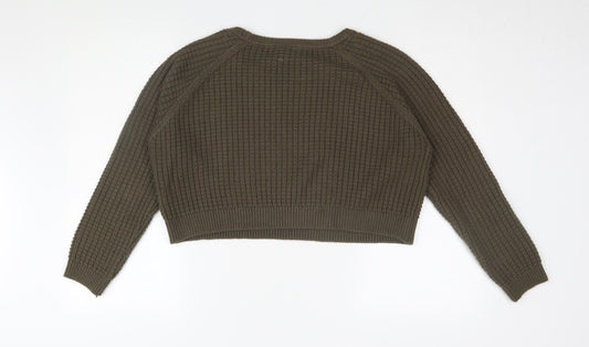 Womens UK Size 10 Topshop Green Jumper Jumper