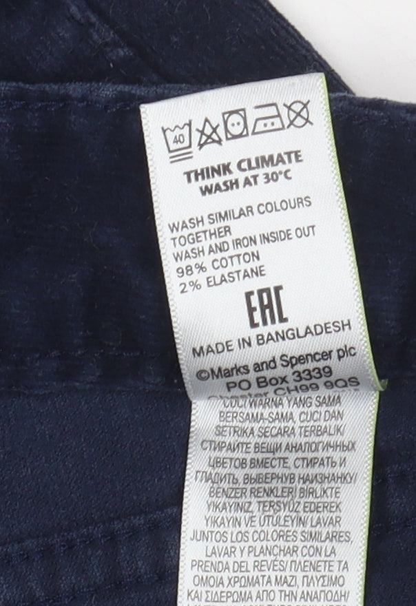 Womens UK Size 14 Marks and Spencer Regular Fit Skinny Blue Jeans