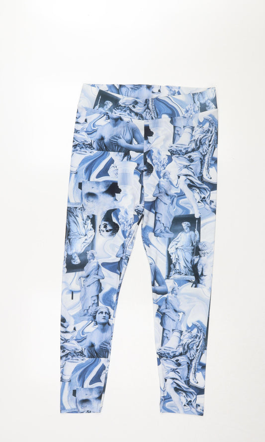 Womens UK Size M Monki Slim Fit Jegging Blue Trousers