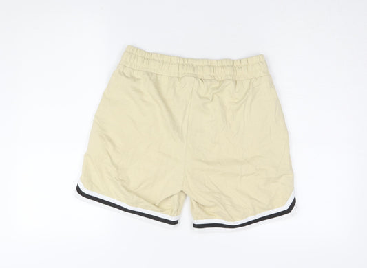 boohooMAN Men's Beige Sweat Shorts, Size S, Summer