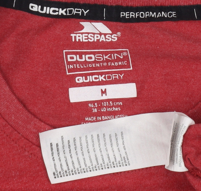 Trespass Men's Red Medium Outdoor Graphic Tee