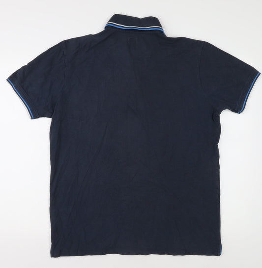 Jack Wills Men's Blue Polo Shirt L