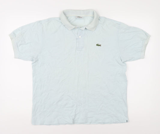 Unisex Adults UK Size L Lacoste Blue Basic Polo