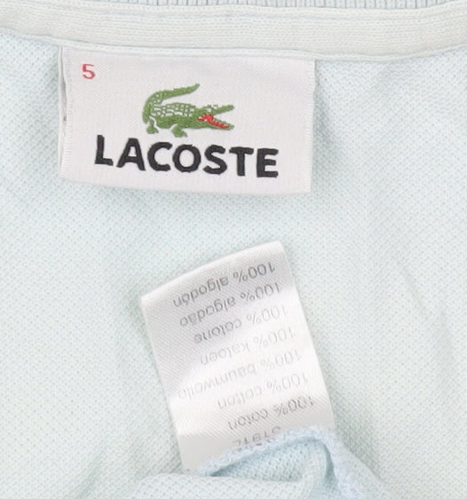 Unisex Adults UK Size L Lacoste Blue Basic Polo