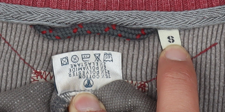 Fat Face Grey Men's Pullover Jumper High Neck, Size S