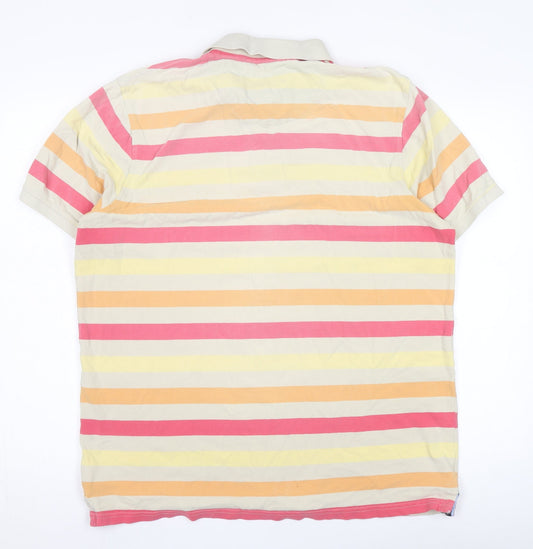 Debenhams Men's Multicoloured Striped Polo L