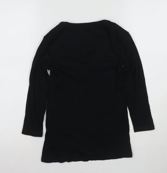 Womens UK Size S Gap Black Basic T-Shirt