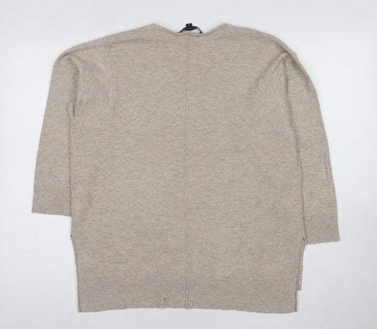 Womens UK Size S French Connection Beige Pullover Jumper