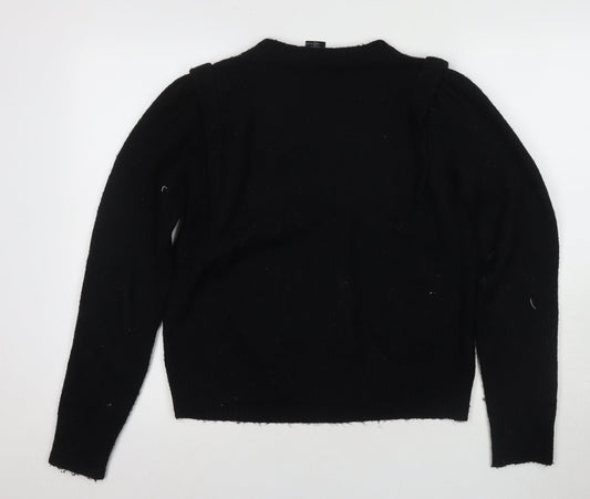 Womens UK Size 8 DKNY Black Pullover Jumper