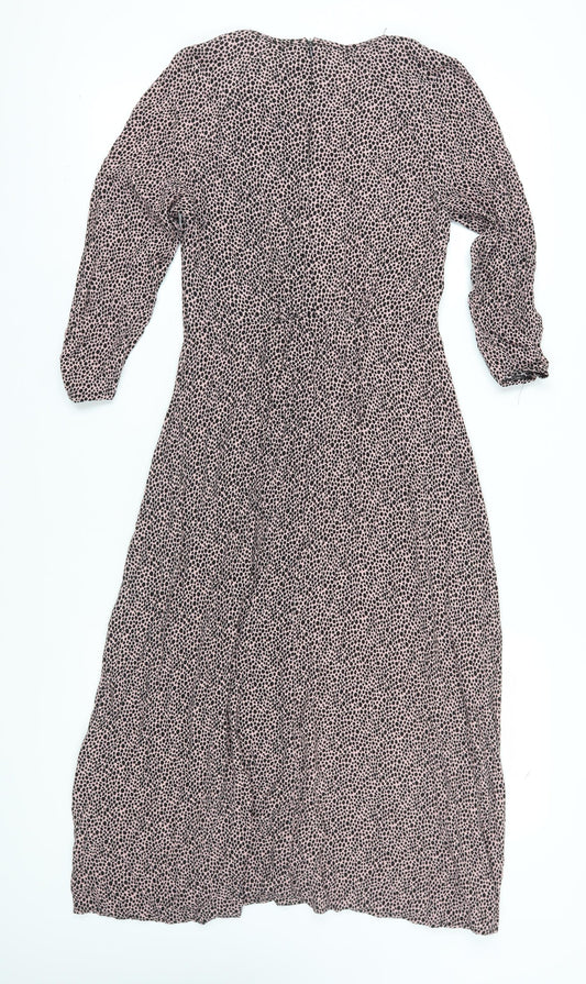 Reserved Women's Animal Print Midi Dress - S