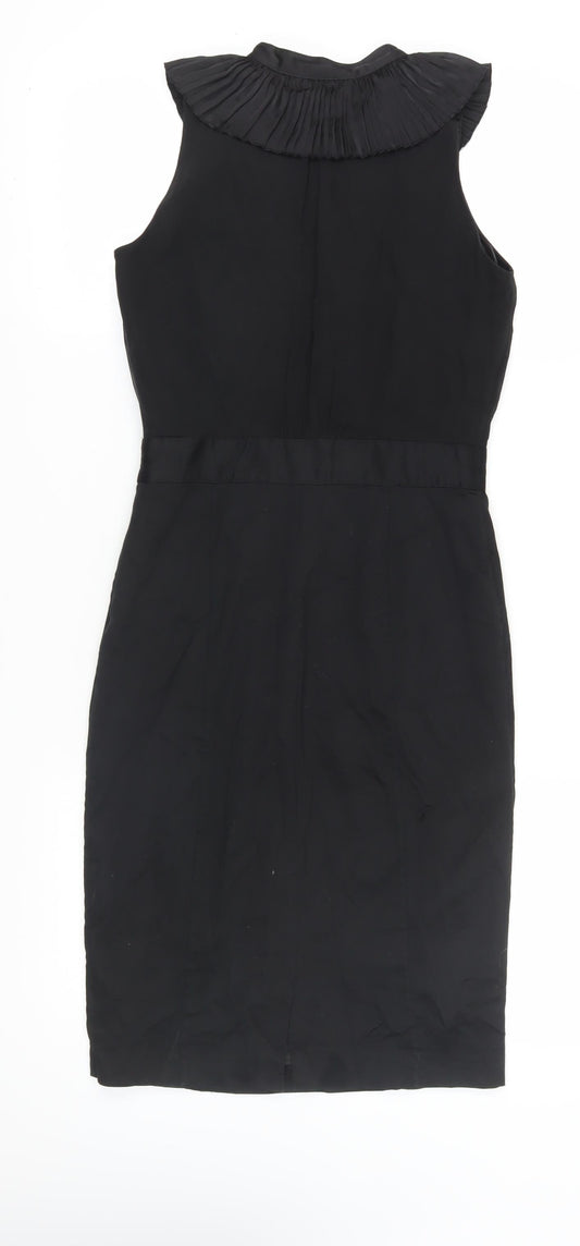 Warehouse Women's Black Sleeveless Ruffle Dress Size 10