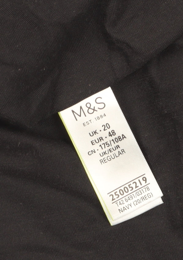 Marks and Spencer Women's Blue Knee Length Sheath Dress