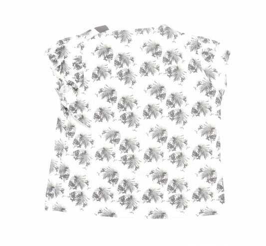 Womens UK Size 18 DASH White Basic T-Shirt