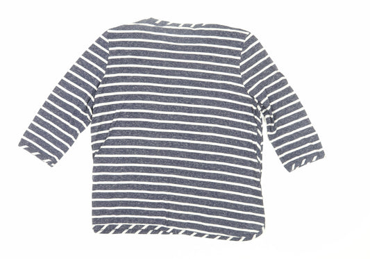 Womens UK Size 14 DASH Blue Jersey T-Shirt