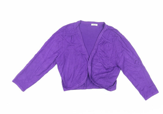 Womens UK Size M Precis Petite Purple Cape Jumper