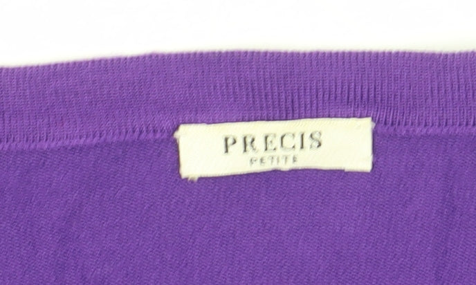 Womens UK Size M Precis Petite Purple Cape Jumper