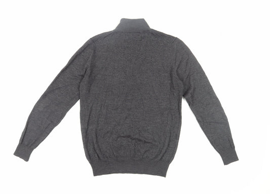 Daniel Hechter Men's Grey High Neck Pullover S