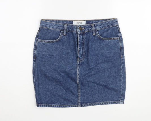 Womens UK Size M BDG Straight & Pencil Denim Skirt
