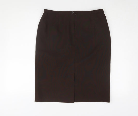 Classics Women's Brown Pencil Skirt Size 14