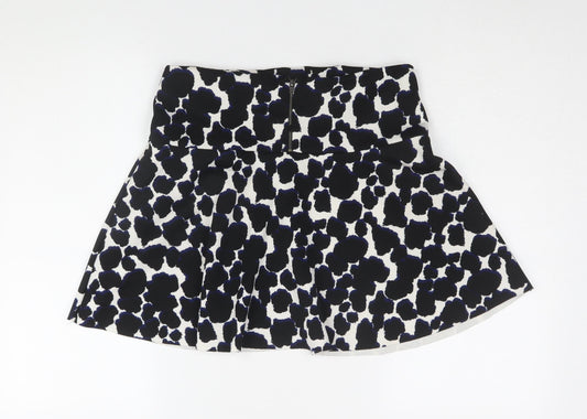 Next Women’s Black Animal Print A-Line Skirt Size 10