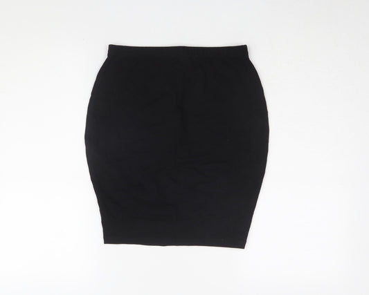 ASOS Women's Black Pencil Skirt Size 10 Cotton Blend
