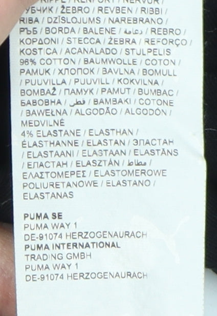 Puma Men's Black Graphic Print Crew Neck T-Shirt Medium