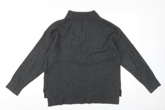 Womens UK Size L Soaked in Luxury Grey Pullover Jumper