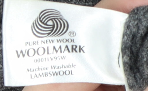 Glenmuir Men's Grey Wool Pullover Jumper L