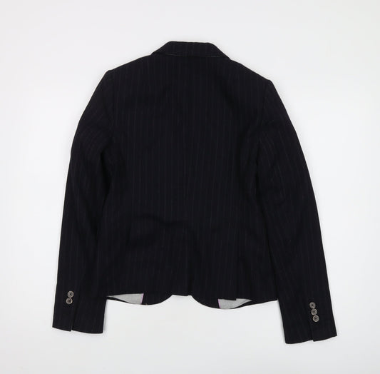 Banana Republic Women's Black Pinstripe Blazer, XS