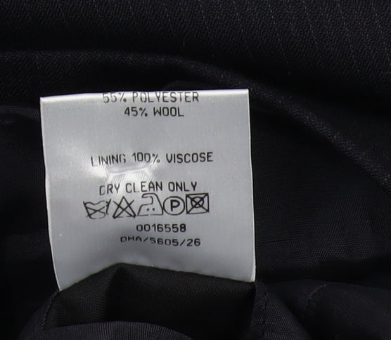 Mens UK Size 40 Debenhams Regular Black Suit Jacket